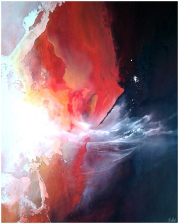 "L'échappée" huile (100x80cm) (n°a08) :  800 €